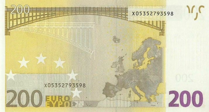 P 6X European Union 200 Euro Year 2002 (Duisenberg)